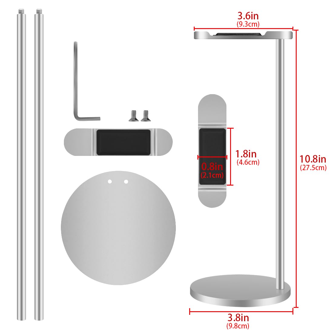 Amazon.co.jp: Geekria ヘッドホンスタンド アルミニウム合金 オーバー