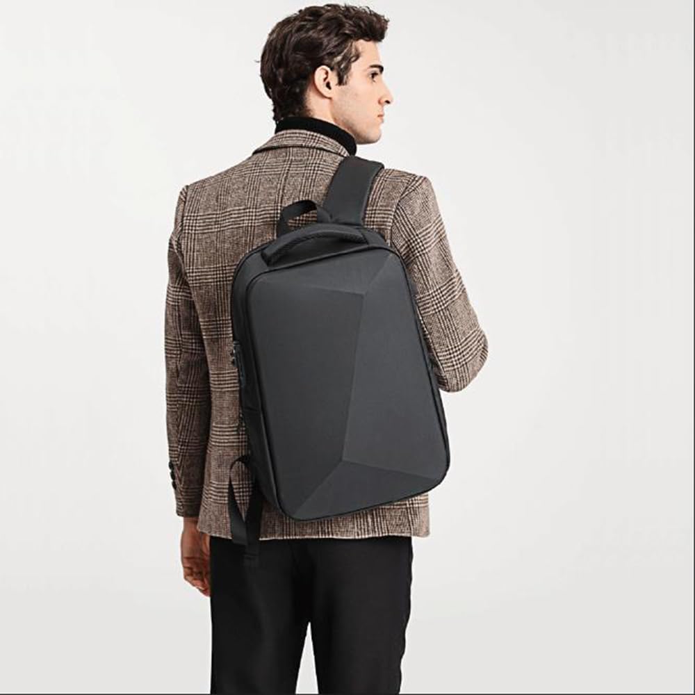 XINYASEE Sac à dos pour ordinateur portable d'affaires de 15,6 pouces,sac à dos de voyage,Étanche coque EVA,sac à dos antivol,Étui Sac à bandoulière