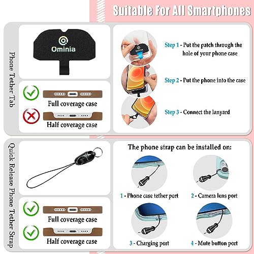 Ominia Porta-crachá de identificação com cordão de pulso e fuga, chaveiro retrátil fofo com suporte