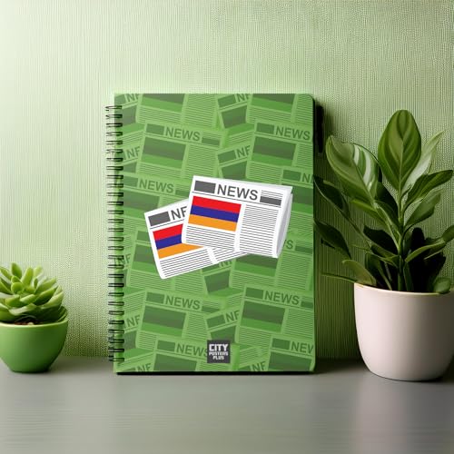 Carnet Armenia Newspapers A5 ligné collection de 20 cahiers de notes