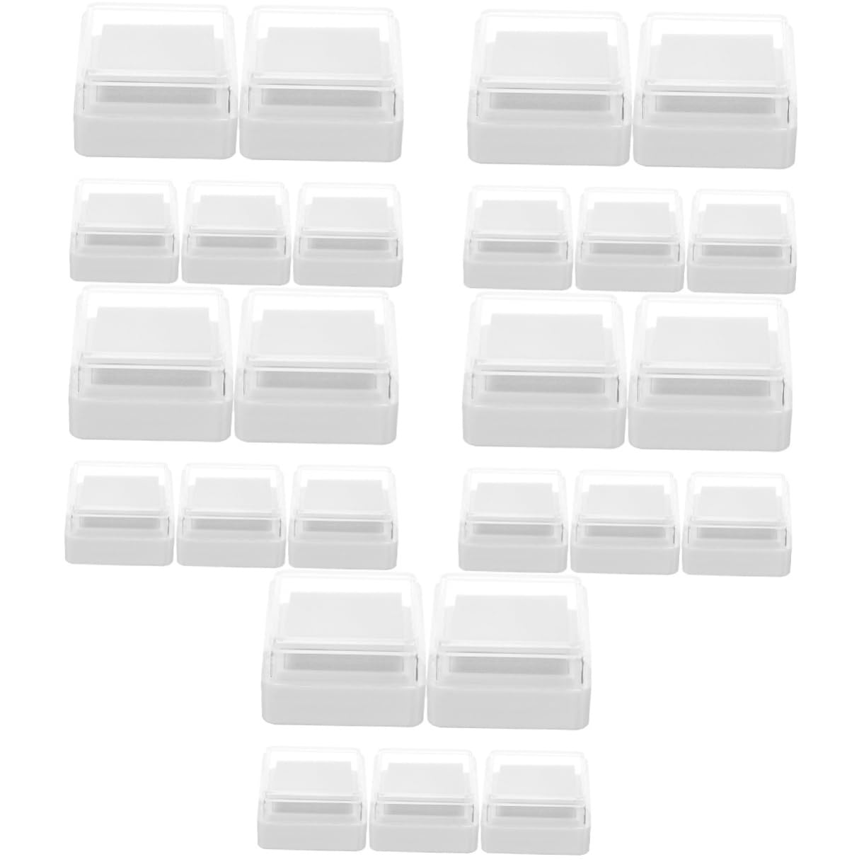 jojofuny 5 Set Tampone Di Inchiostro Vuoto Tampone Di Inchiostro Per Impronte Digitali Goffratura Tamponi Di Inchiostro Artigianali Forniture Per Ufficio Plastica 5 Pezzi*5