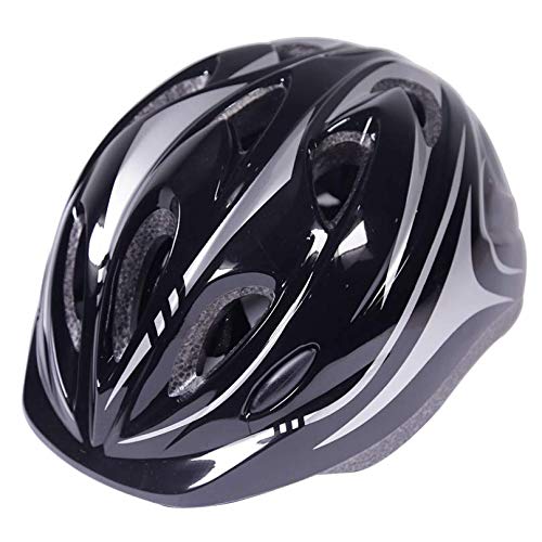 Kids Helmet,Kids Bike Helmet, Boys Girls Bike Helmet Age 7-12, Adjustable Child Helmet (49-59CM) for Bicycle Scooter Skating Cycle (Black, One Size)
