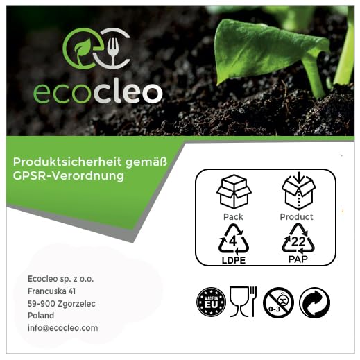 Piatti monouso per APERITIVO | Rotondo 15 cm | 100 pezzi | Colore Kraft/Marrone | Carta di fibra fresca per alimenti | Biodegradabile e Riciclabile (Rotondo 15cm, Kraft) - immagine 6