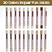 Uxney Wood Filler Sticks,20 Colors Wood Repair Wax Crayons,Wood Furniture Markers Touch up for Repairing Scratches, Dings, Cracks and Holes in Wood Floors, Cabinets, Cut Panels(White Series)