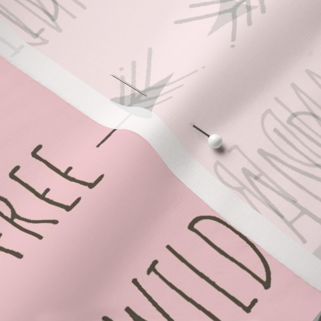 Spoonflower Fabric - Pink Cheater Quilt Deer Woodland Baby Girl Wild and Free Cabincore Printed on Chiffon Fabric by The Yard - Sewing Fashion Apparel Dresses Home Decor