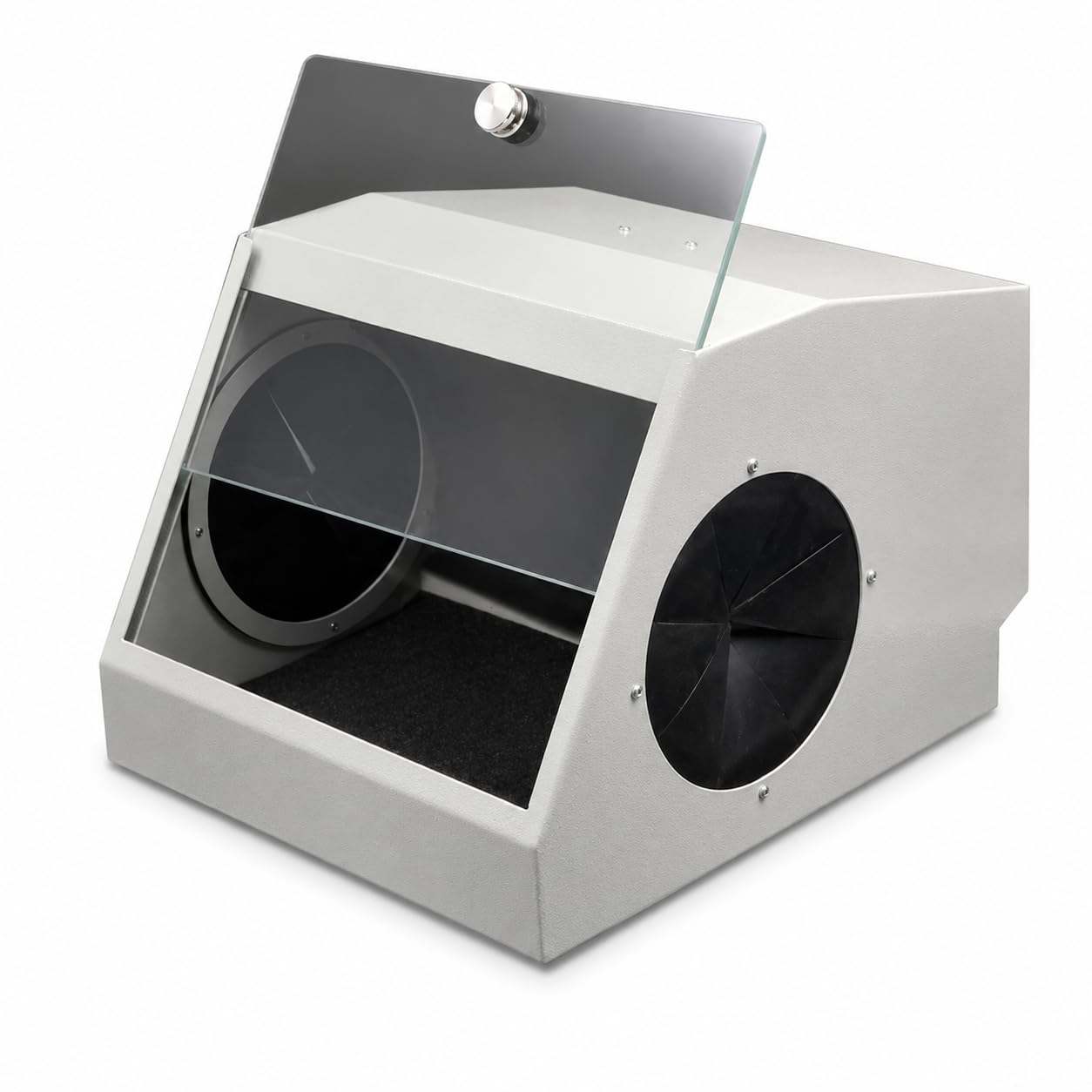 Gabinete modular de laboratorio dental, unidad de reducción de polvo con chorro de arena con extracción de aire, dispositivo de filtro y luz LED de 5500 K