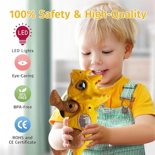Image of ToyBharat The Dianous Battery Operated Musical Toy is Perfect for Kids Aged 1 to 6 Years. with Flashing Lights, Fun Music, and Moving Action, it's an Entertaining
