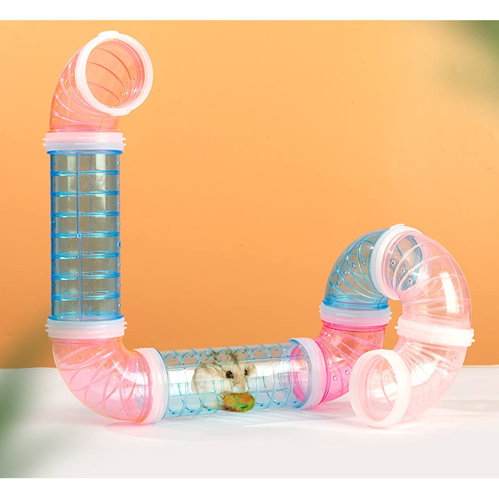 Tubos de Túnel de Juego para Hámster, Pista Transparente Surtida y Accesorios para Expandir el Espacio