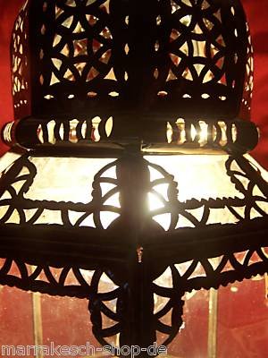 Orientalische Lampe Pendelleuchte Klar Haifa 60cm E27 Lampenfassung | Marokkanische Design Hängeleuchte Leuchte aus… – Bild 6