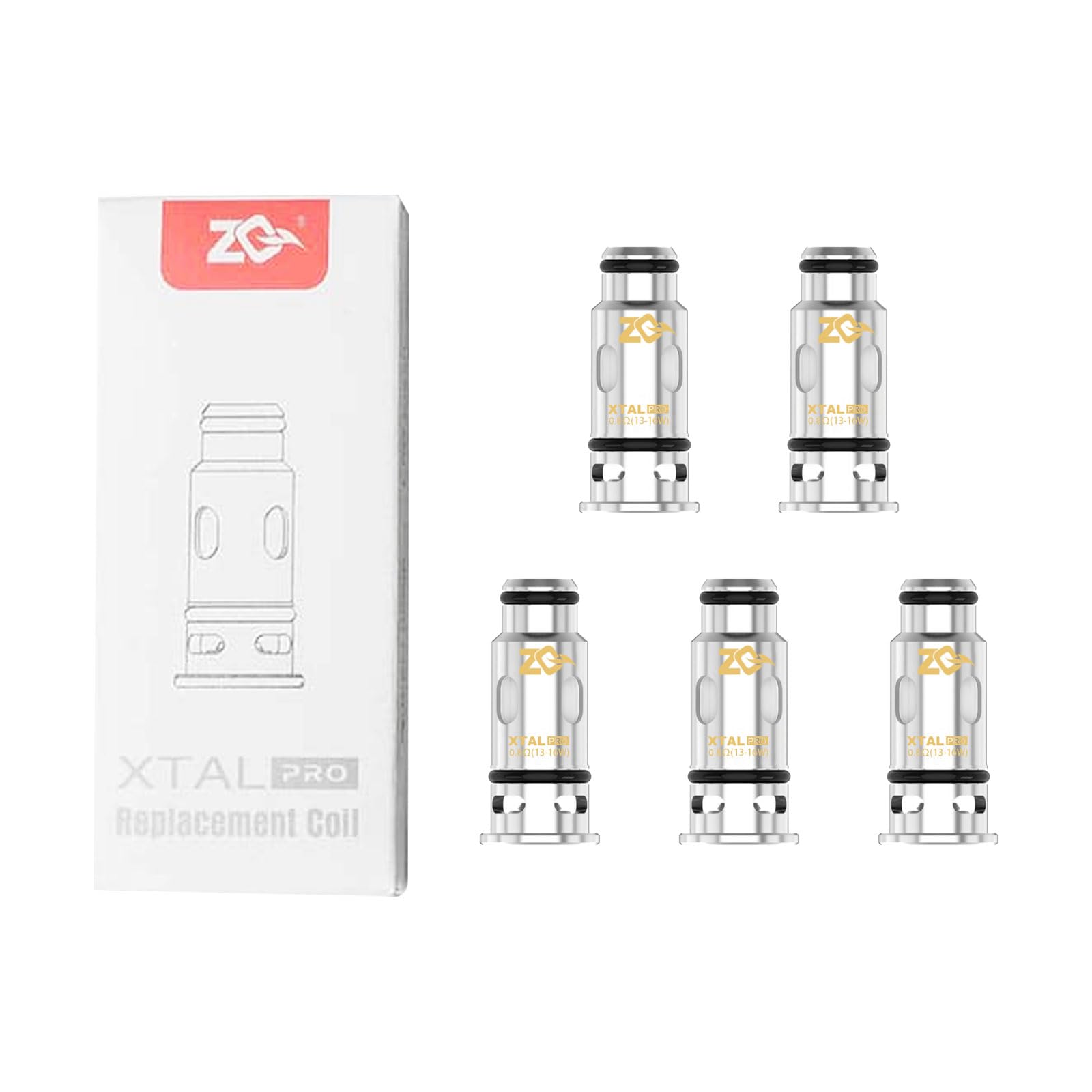 Amazon | 【正規品】 ZQ Xtal Pro 交換用 コイル (0.8 ohm) (5個