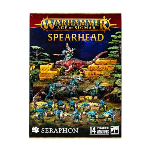 Figurines Warhammer AoS Spearhead Seraphon pour armée tactique prête à jouer