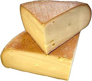 Raclette Savoyarde Fermière Fumée – 1/2 Meule 2,4kg - Fromage Artisanal au Lait Cru de Montagne – Goût Intense et Boisé - Idéale pour Raclette & Plats Gourmands - Fabrication Traditionnelle.