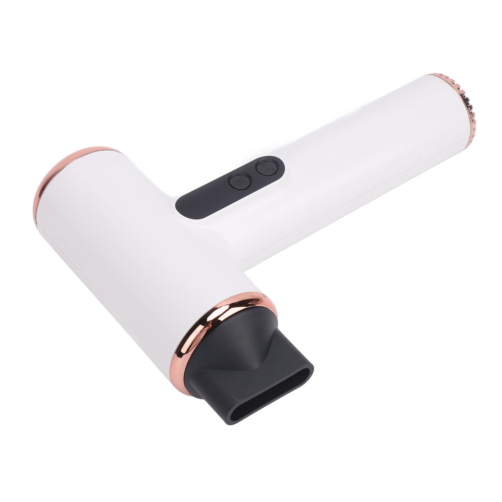 Kabelloser Haartrockner mit 15000mAh Akku, Digitalanzeige Haartrockner Hair Dryer Fön Klein Haarfön für Reisen und Outdoor-Aktivitäten, Silber Grau