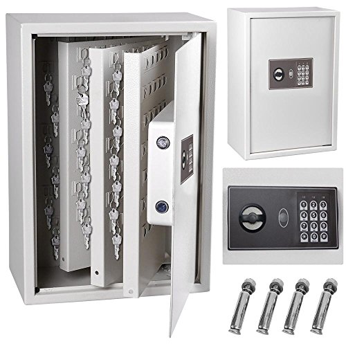 Flash Deals - 40% OFF Yescom Electronic 245 Keys Safe Cabinet Digital keypad Lock Box Large Storage Lockbox Case Wall Mount White 15x9x21 Inch