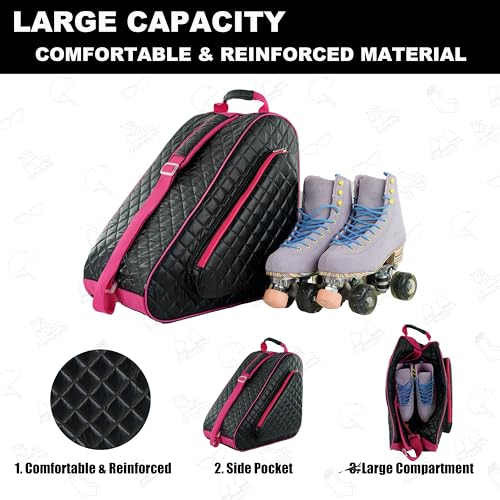 Image of HEXIFUL Skate Bag for Ice, Inline, Roller & Quad Skates - Kids & Adults
