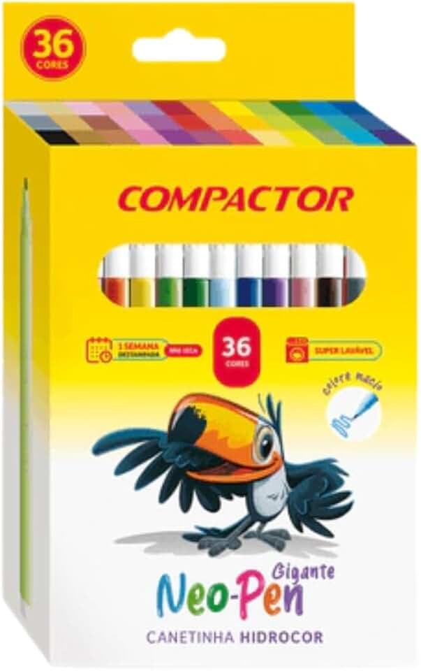 CANETA HIDROCOR 36 CORES COMPACTOR NEO