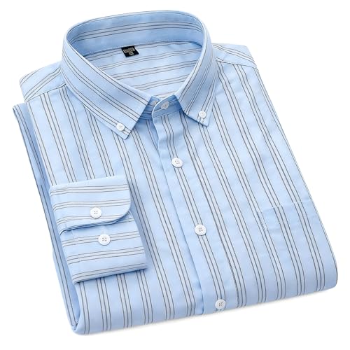 Amazon.com: Cromoncent Men's Long Sleeve Oxford Button Down Shirts