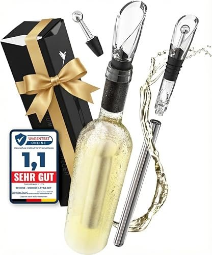 Beyond Weinkühlstab aus Edelstahl mit...