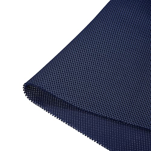 Panno per griglia per altoparlante 100 x 155 cm tessuto a rete stereo protezione antipolvere per la riparazione di altoparlanti domestici blu navy