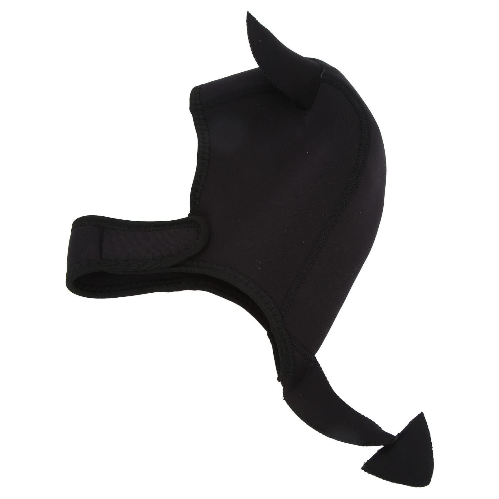 Gorro de Natación, Gorro de Natación de Animales de Dibujos Animados, Gorro de Buceo con Correa para la Barbilla para Surf, Snorkel y Buceo, Negro