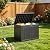 NBYSGO Outdoor Storage Box, Resin Deck Boxes outdoor, Waterproof Storage Box Lockable Lid (Black, 50 Gallon)
