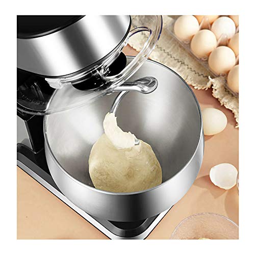 Küchenmaschine Knetmaschine 1200W Knetmaschine Nudelmaschine Schüssel Teigmaschine Rührmaschine 6-Gang Geschwind mit 5L… – Bild 7