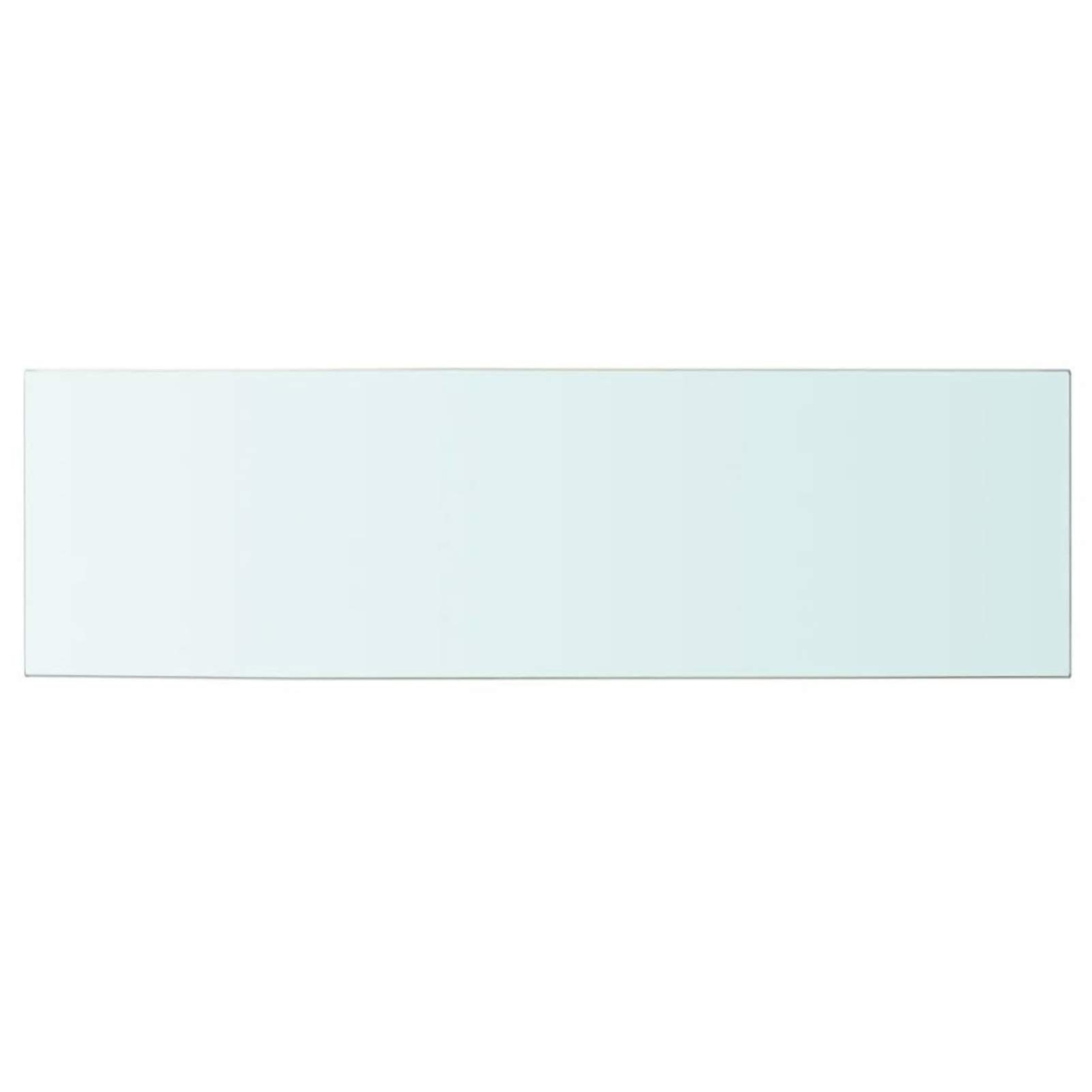 Regalboden Glas Transparent 100 cm x 30 cm Glasplatte Tisch Schminktisch Unterlage