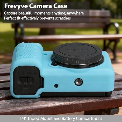 Funda de silicona para cámara Sony ZV-E10 color azul miniatura 4
