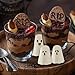 Ghost Silicone Molds 2 Packs Non-Stick 3D Chocolate Molds 9-Cavity Cute Ghost Mold for Jelly Gummy Candy Pudding Ice Cube Resin Cake Halloween Party Decorations