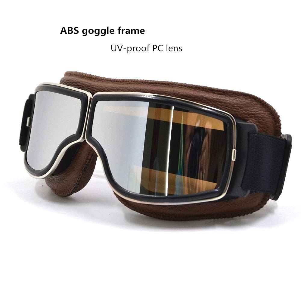 MotoCross Goggles Moto Bike Glasses Atv Otorcycle Casco Glasses Goggles Vintage Steampunk Goggles w/Borsa