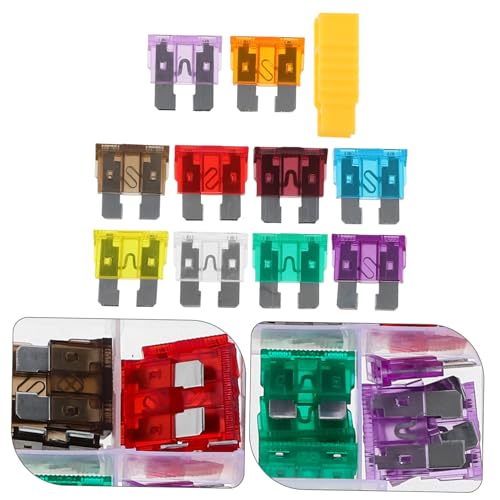 Kit mini de 50 fusibles para automóvil resistente de policarbonato compacto para almacenamiento y fácil instalación miniatura 3