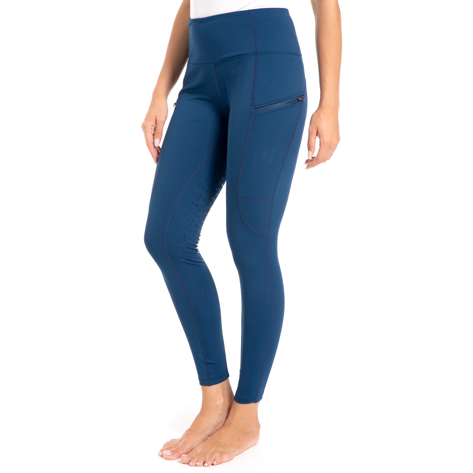 Harrison Howard Pantaloni da equitazione da donna con impugnatura in silicone, leggings a vita alta