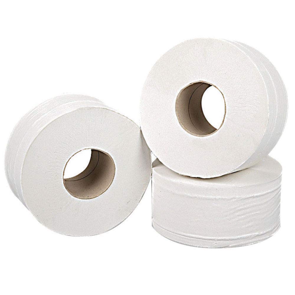 2 travail j27200 Mini Jumbo Rouleau de papier, 2 plis, 92 mm x 200 m, blanc (Lot de 12)