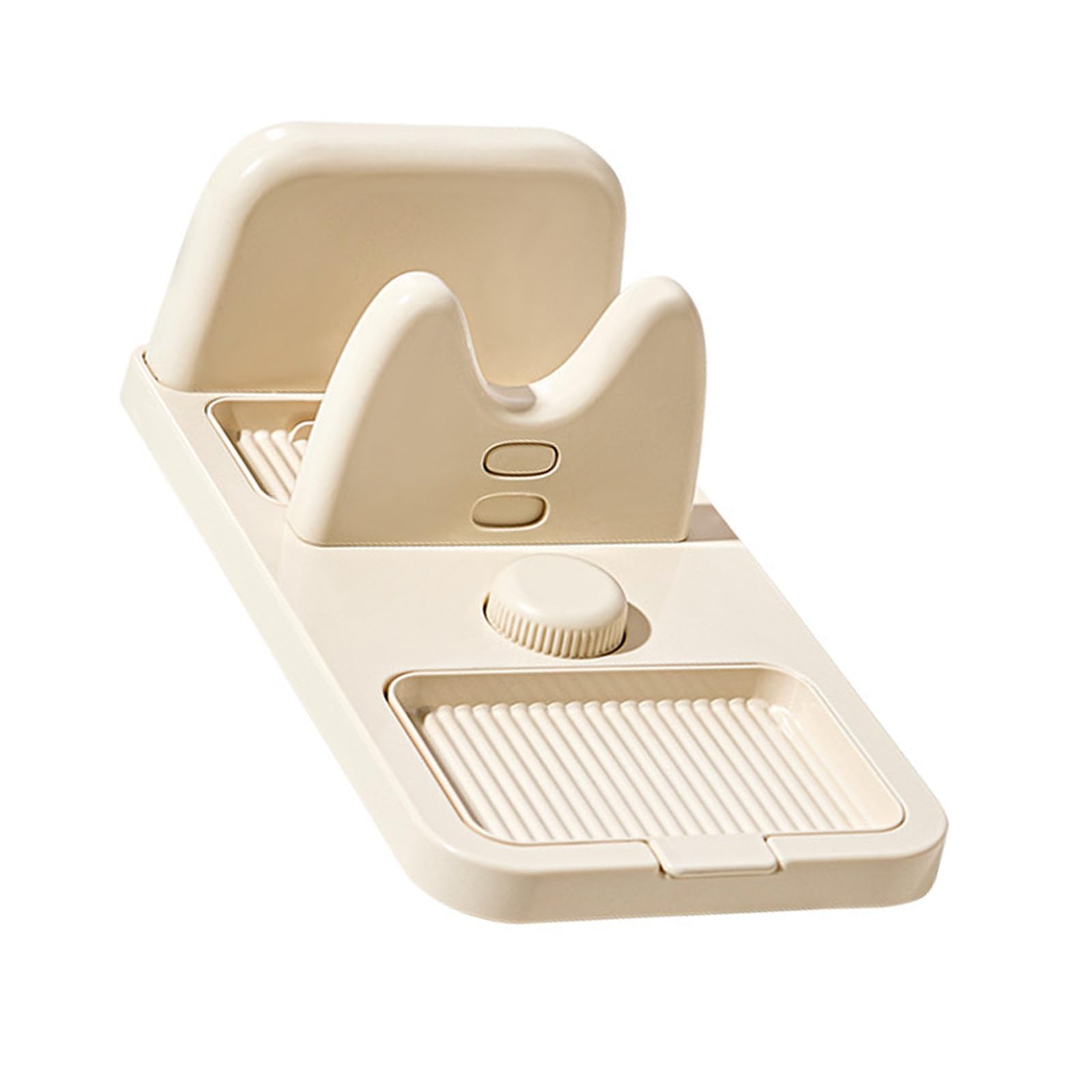 Cookware Lid and Utensil Rest ABS Countertop Holder, Integrated Spoon and Spatula Drip Tray for Stovetop Cooking and Everyday Kitchen Prep Cookware Lid Holder Spoon Rest Spatula Stand Stove Side Drip