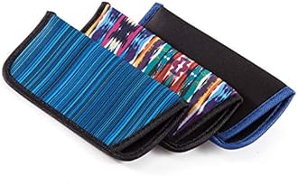 TRIUMPH VISION 3 Pack Reading Glasses Pouch - Soft Eyeglasses Bag Portable Cloth Eyewear Case