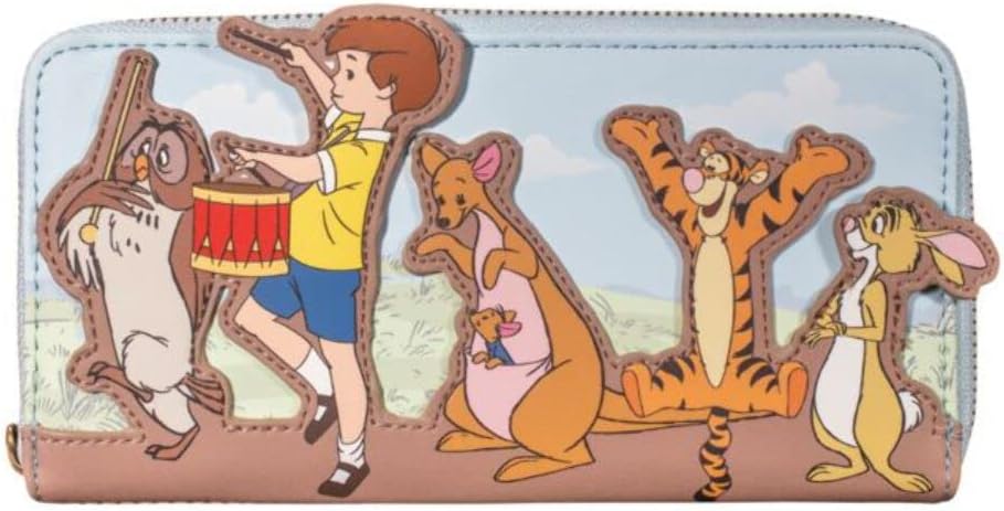 Loungefly Winnie the Pooh 95th Anniversary Zip Around Wallet : Clothing, Shoes & Jewelry