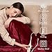 Tefici Electric Heated Blanket Throw, Super Cozy Soft 2-Layer Flannel 50