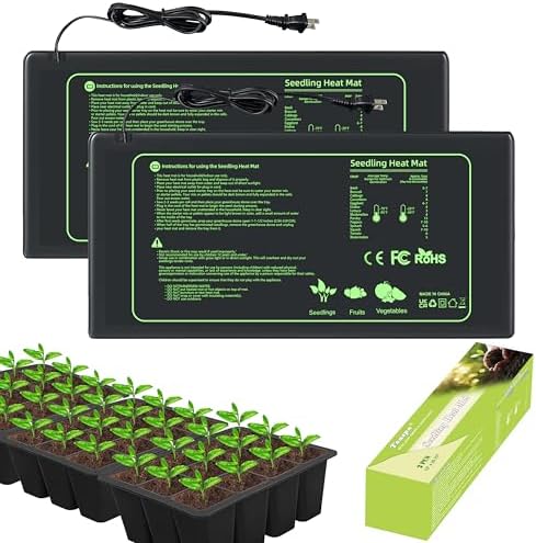 Heat Mat for Microgreens: Which 5 Will Transform Your Grow Setup? 7 Toaspa Seedling Heat Mat 2 Pack Heat Mats for Seed Starting Plants Indoor Growing Gardening Brewing Germination Greenhouses Terrarium Reptile Waterproof Seed Rooting Warming Heating Pad 10"X20.75"