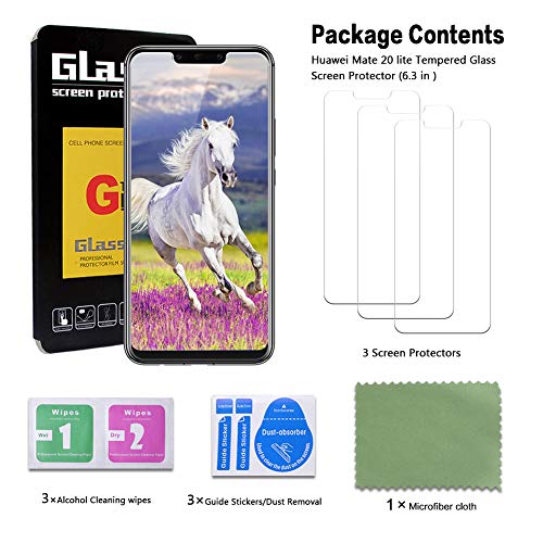 Vetro temperato per Huawei Mate 20 Lite,[3 Pezzi]