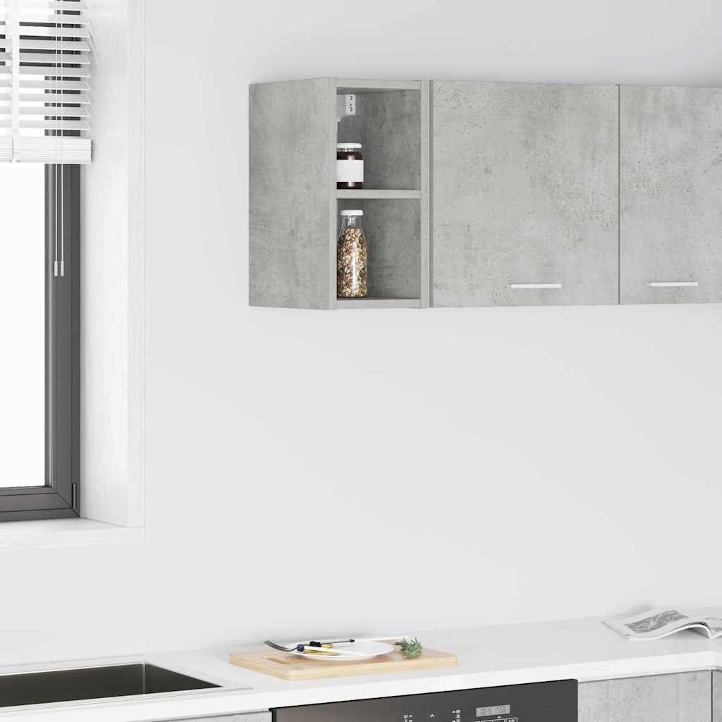 Hängeschrank Beton Grau 20 x 29,5 x 40 cm Holzwerkstoff modernes Design vielseitige Aufbewahrung langlebig für Küche, Esszimmer, Vorratsschrank, Organizer, Stauraum