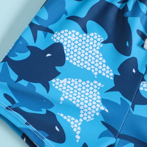 Image of Ohrwurm Baby Boy Swim Trunks Cartoon Print Elastic Waist Swimming Shorts Beach Board Bathing Suit Swimwear