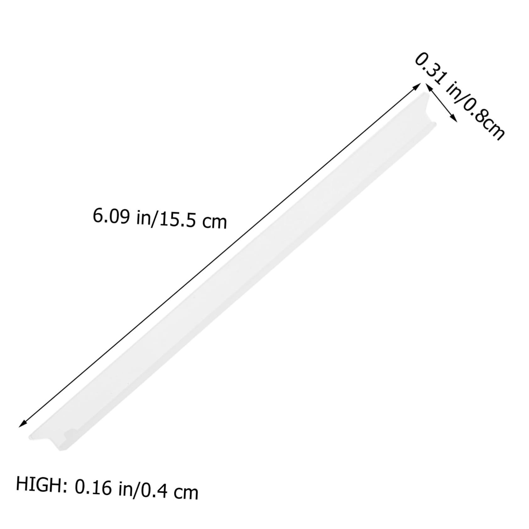 WOFASHPURET Window Squeegee Replacement Blades 10pcs Silicone Strip No Streaks Easy Install for Residential Commercial Automotive