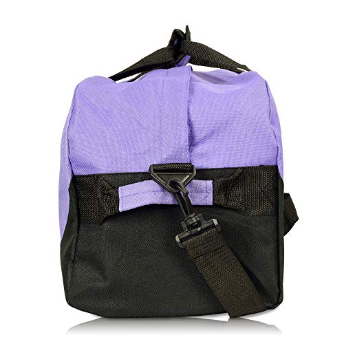 Image of DALIX 18 inch Two Tone Duffle Bag Medium Black Red Blue Gold Pink Purple Gray