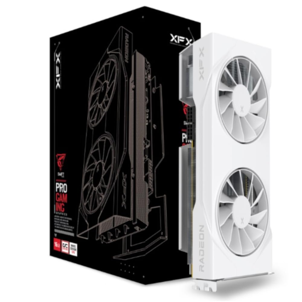 XFX Swift AMD Radeon RX 9070 OC White Dual Fan Gaming Edition 16GB