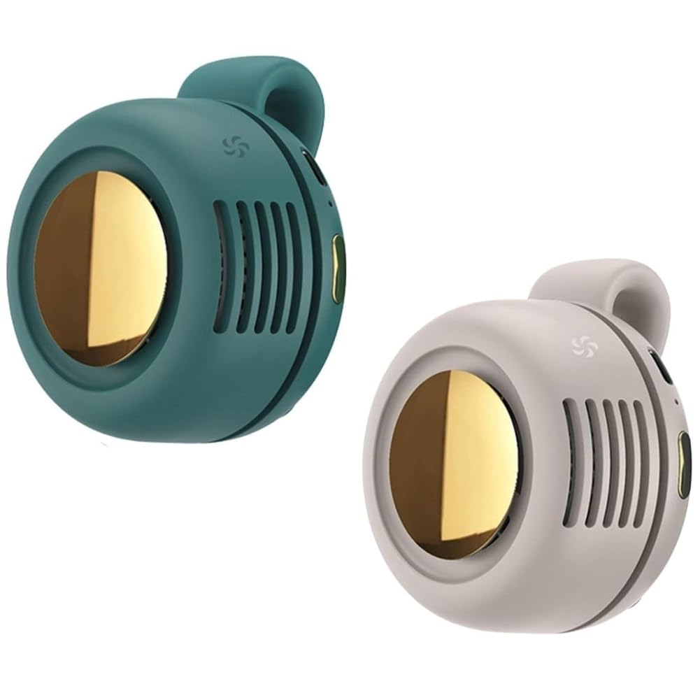 Hndhbfgrt Portable Silent Mini Bladeless Fan Clip on Bladeless Clip-on Fan Adjustable 3-Speed Suspended Whirlwind Fans