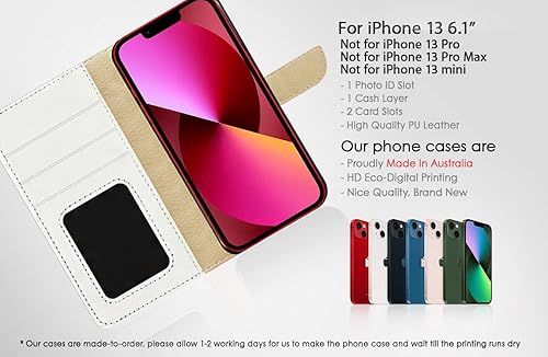 Miniatura 6 de Funda con diseño artístico para iPhone 13 AD003 (# 24883 Beach Blue Sky)