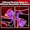 Sextoyse Homme Plaisir Femme Clitoridien Vibreur M-asseur portable Anneau De P-Ê?Is en Silicone Couple 10 Vitesses T-Shirt Cli-Toris Anneau Adulte Silicone #3