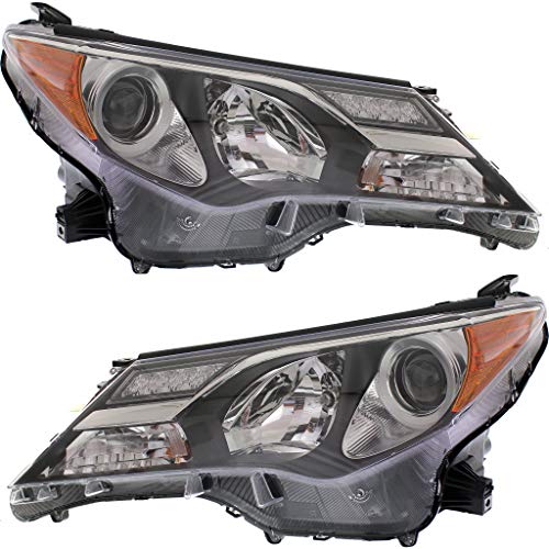 For Toyota Rav4 2013 2014 2015 Headlight Assembly For Pair Driver And Passenger Side Capa Certified To2502217 + To2503217 #TOP14