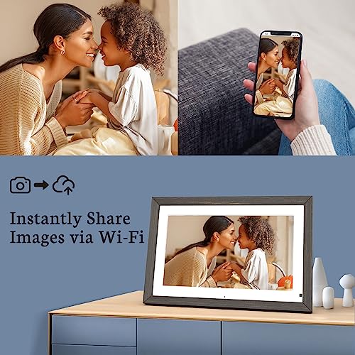Bsimb 14 Inch Wifi Digital Picture Frame, Large Digital Photo Frame Photo Frame Electronic With 32Gb Hd Ips Touchscreen, Remote Control, Auto-Rotate, Motion Sensor thumb #1