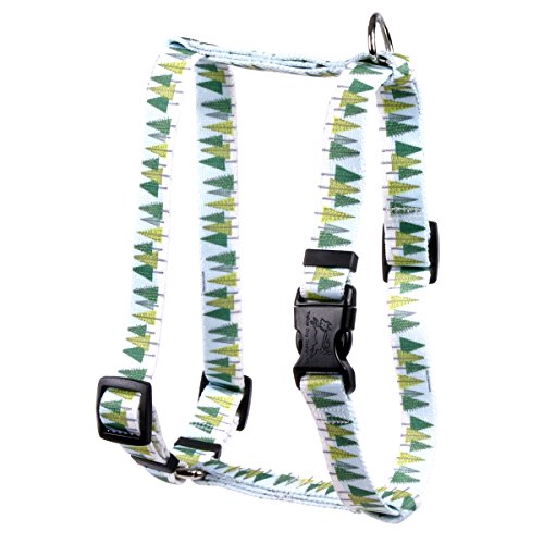 Image of Yellow Dog Design Winter Trees Roman Style H Dog Harness-Large-1 inch and fits Chest Circumference of 20 to 28 inch